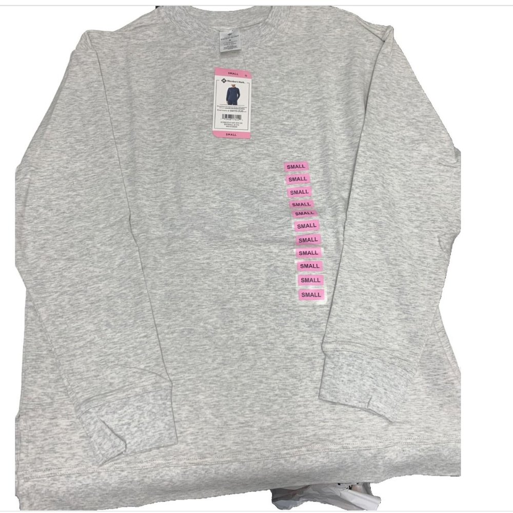 Member's Mark Women's Long Sleeve French Terry Crew Neck Sweatshirt
